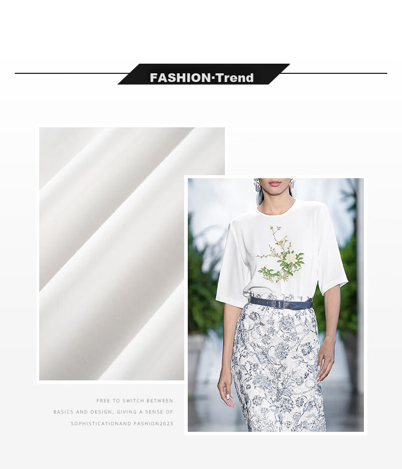 YANYEE Vintage Print Cotton Short Sleeve T-Shirt 2025 Spring Commuter Round Neck White Top for Women White 1 XL 6