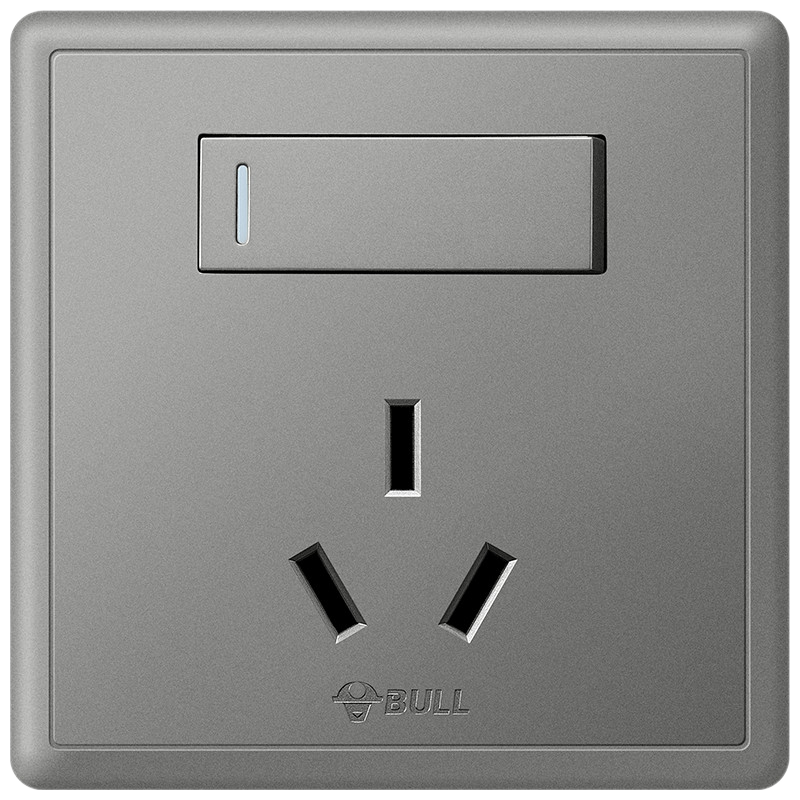BULL G36 Series 16A High Power Switch Socket G36E204 Starry Gray Flush Mount