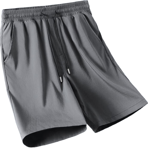 JEEP SPIRIT Men's Summer Ice Silk Shorts Casual Loose Straight Sports Quick-Dry Five-Point Pants