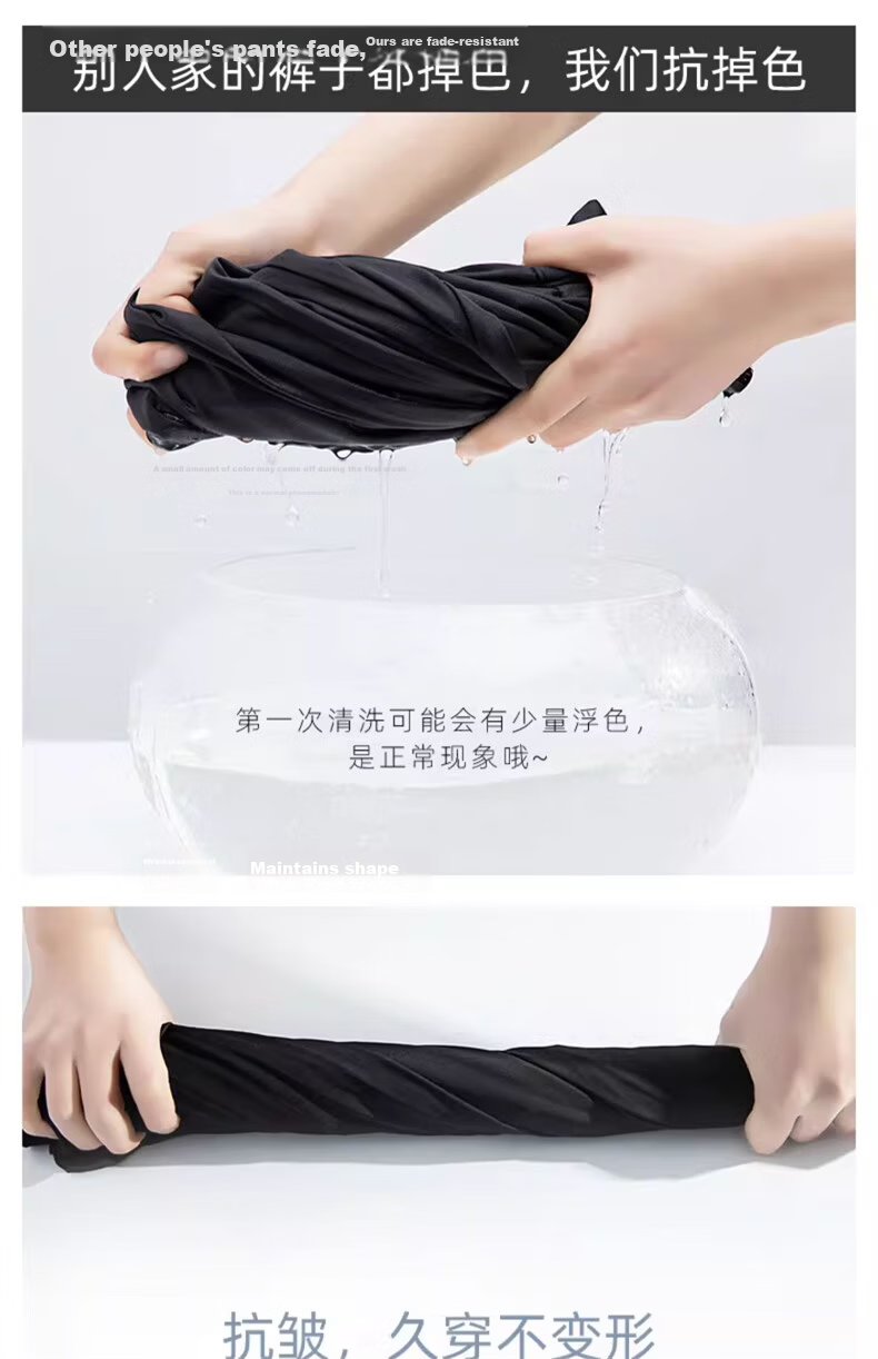 Langsha Black Women's Suit Pants 2026 New Office Commuting High-End Straight Slim Thin High-Waist Wide-Leg Trousers 13