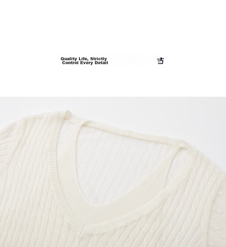 Demana [100 Lyocell] Summer Halter Neck Two-Piece V-Neck Cable Knit Slim Fit Short Sleeve Sweater for Women Premium Quality 13