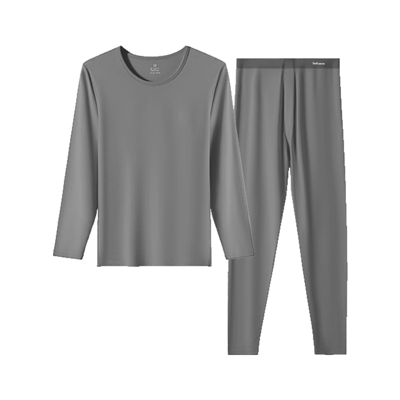 MiiOW Men's Thermal Underwear Set Thin Lenzing Modal Autumn Winter Warm Top and Bottom