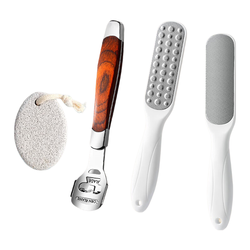 Baoshi Foot Scrubber And Pumice Stone, Foot Care Tool for Removing Dead Skin And Calluses, Stainless Steel with Diamond Abrasive, Suitable for Both Dry And Wet Use