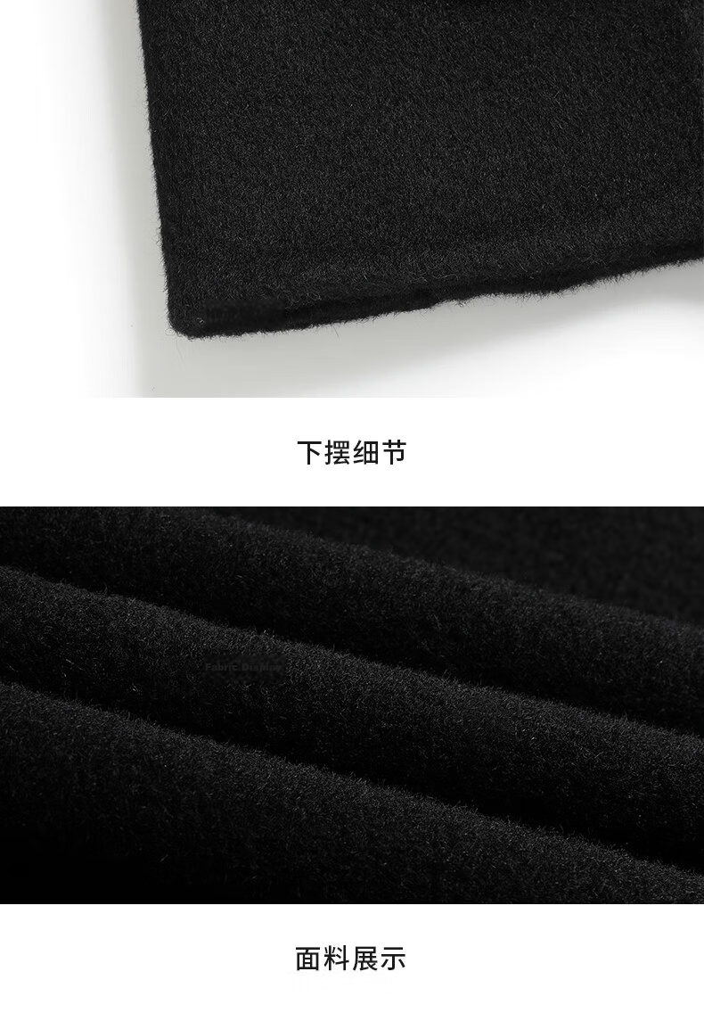 FIRS 100% Wool Double-Faced Men's Blazer Autumn Winter Business Casual Workwear Single Suit Coat Woolen Jacket 19
