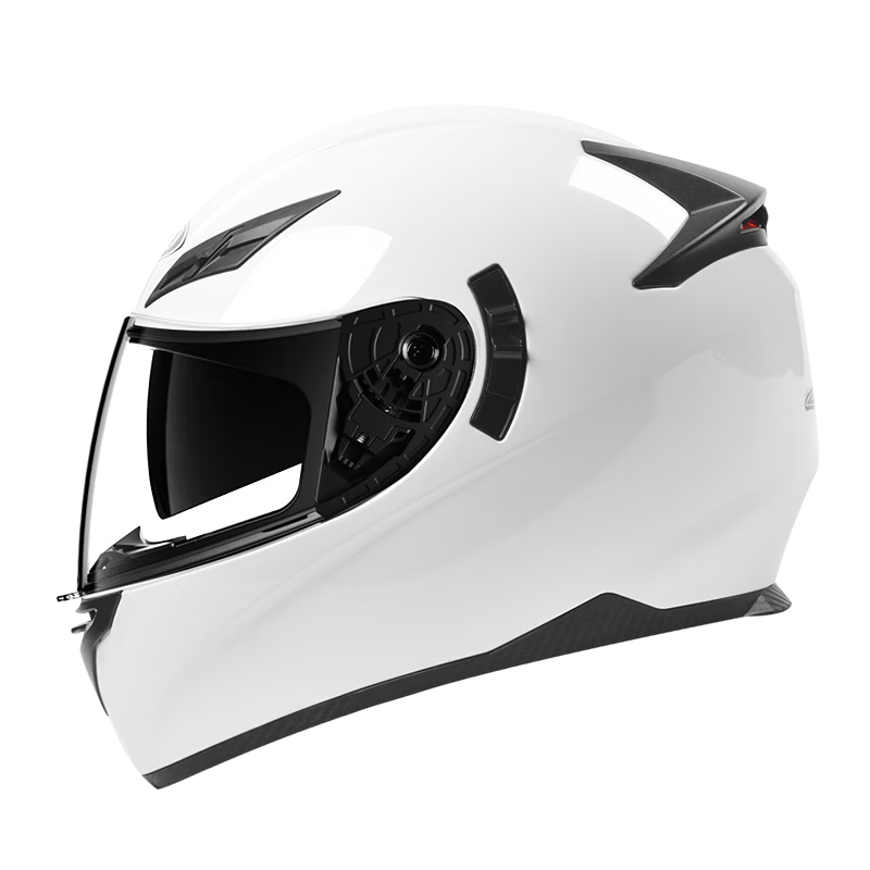 AD Motorcycle Helmet 3C Certified Unisex Winter Warm Anti-Fog Full Face DOT Standard New National Standard Class A Four Seasons Electric Bike Safety Helmet K3 Pearl White
