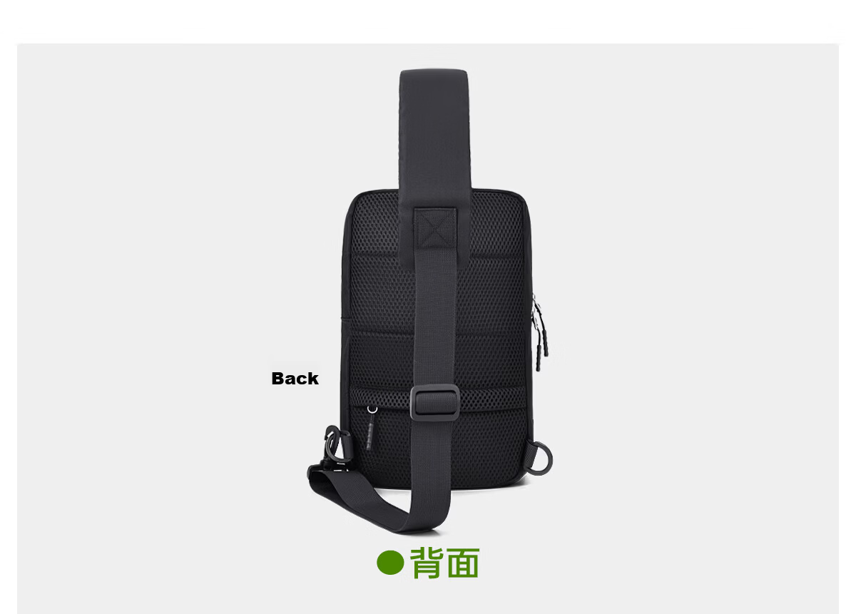 JEEP SPIRIT Men's Chest Bag Single Shoulder Crossbody Water Bottle Compartment Simple Sports Casual Commuter Cycling Bag 30