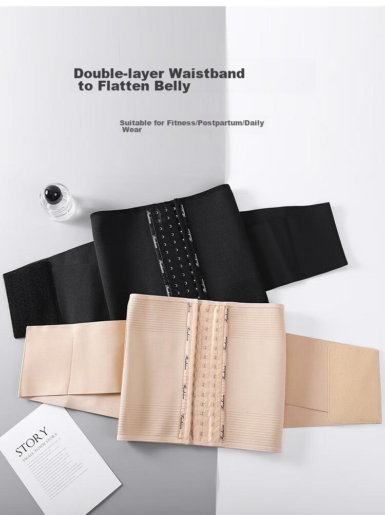 GRACEWELL Women's Waist Shaping Belt Postpartum Body Shaper Strong Tummy Control Slimming Waist Trainer Corset Waist Cincher Abdomen Shaping Belt 8