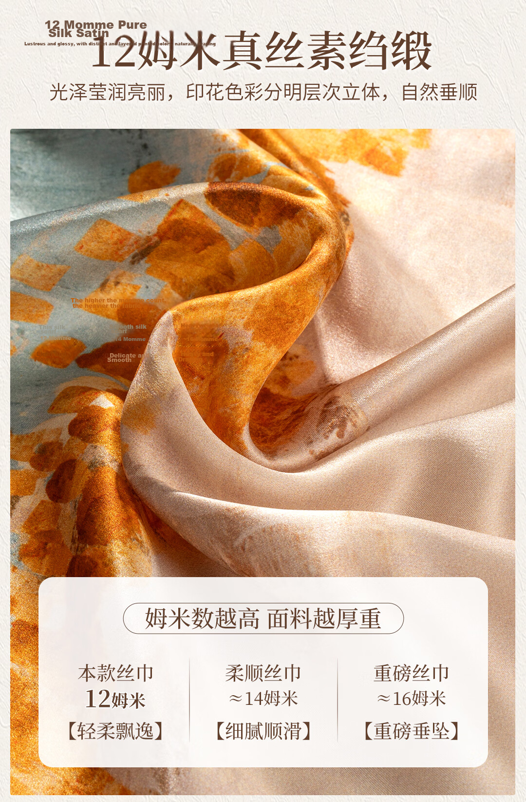 Shanghai Story 100% Mulberry Silk Double-Sided Printed Square Scarf Gift for Mom and Girlfriend Birthday 4