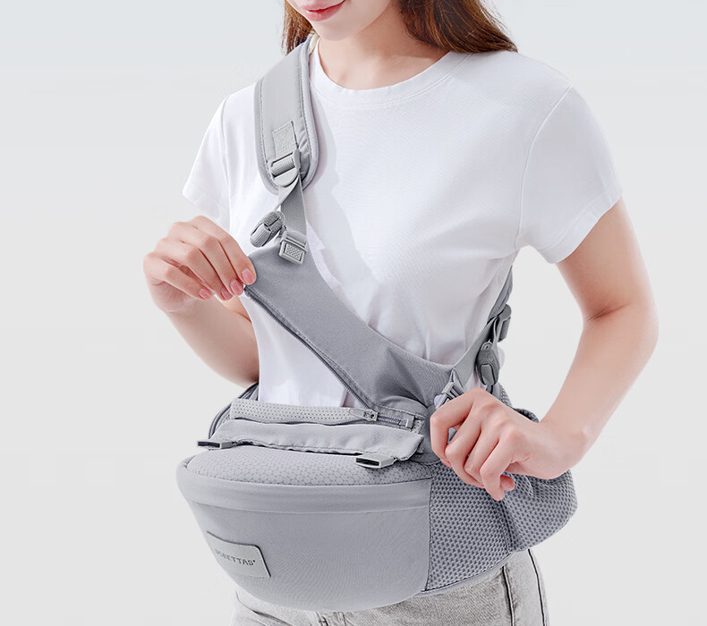 Betis Waist Stool Baby Carrier Front Carry Waist Stool 0-36 Months Dual Use Baby Carrier Mos Blue 8