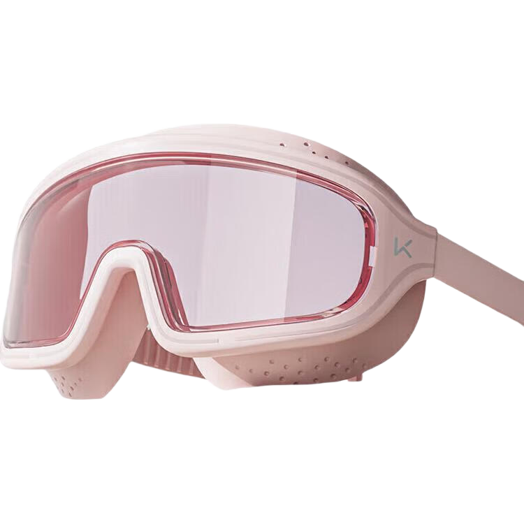 Keep Swimming Goggles, Large Frame, Waterproof, Anti-Fog, High-Definition, Professional Training Swimming Equipment for Men And Women, Cherry Blossom Pink