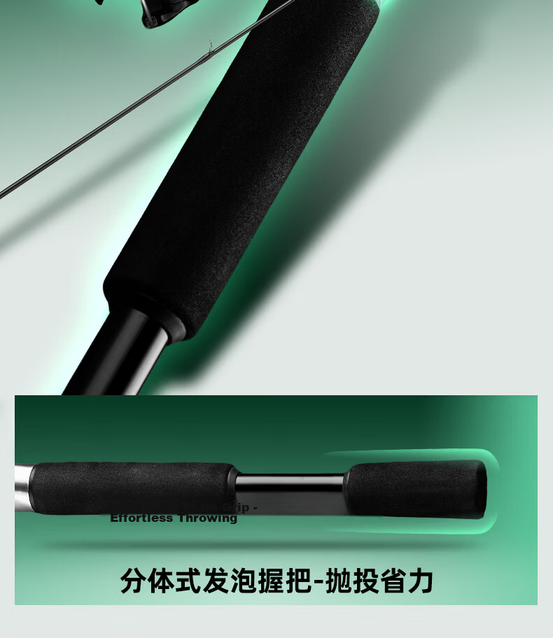 GW 1.8m Straight Handle Flash General Lure Rod ML Action Versatile Lure Rod Smooth Fishing Rod for Bass and Perch Fishing Gear 5