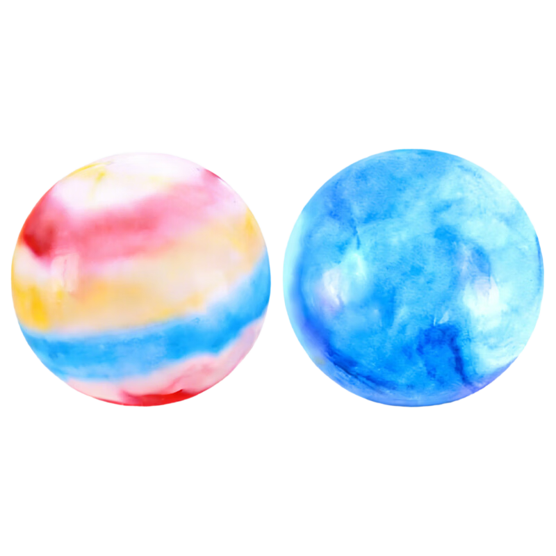 Lankupa Kids Large Balloon Outdoor Toy Pat Ball Elastic Small Rubber Ball Sensory Training Birthday Gift for Boys and Girls