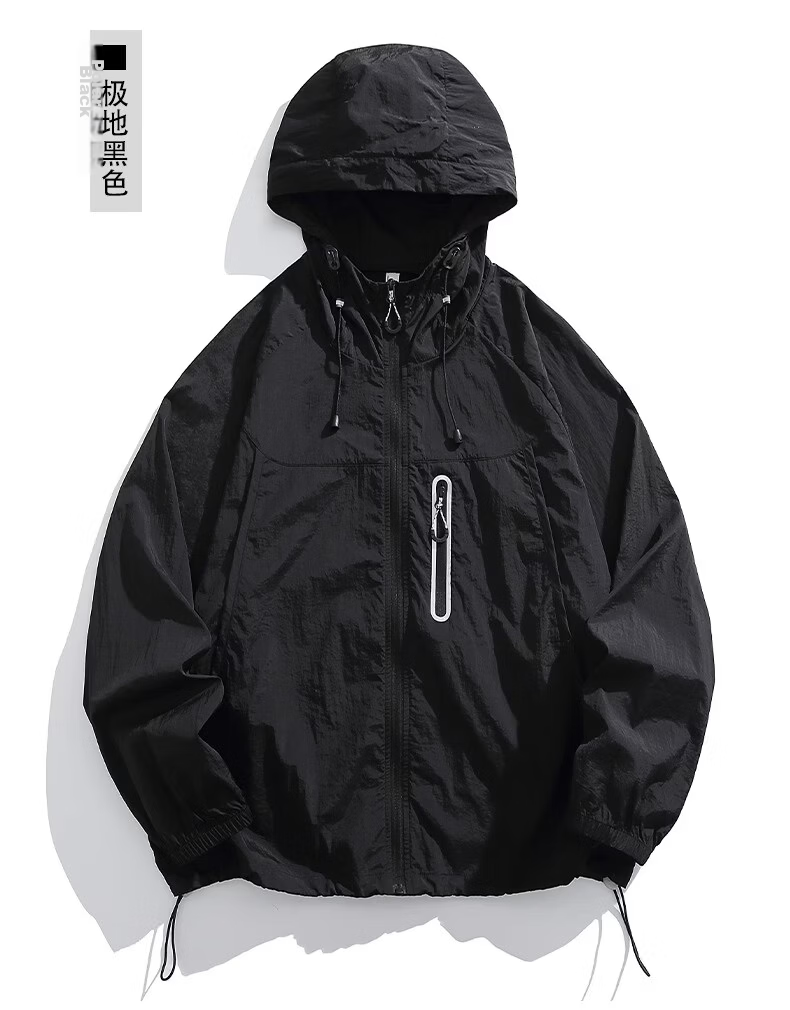 :CHOCOOLATE IT Unisex Couple Summer New Ice Silk Quick-Dry UV Protection Skin Jacket White S 19
