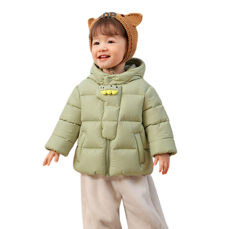 BALABALA Kids Baby Down Jacket Three-Proof Boys Winter Hooded Coat Girls Cute 2025 New Puffer Jacket