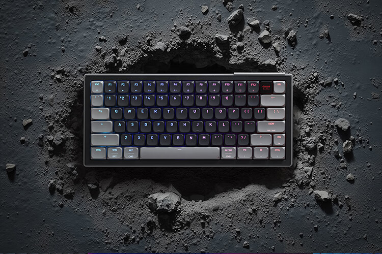 CHERRY K63W PRO Low Profile UWB Wireless Dual Mode Mechanical Keyboard RGB Backlit Business Office Slim Portable Gasket Structure 77-Key Gaming Wired Keyboard 12