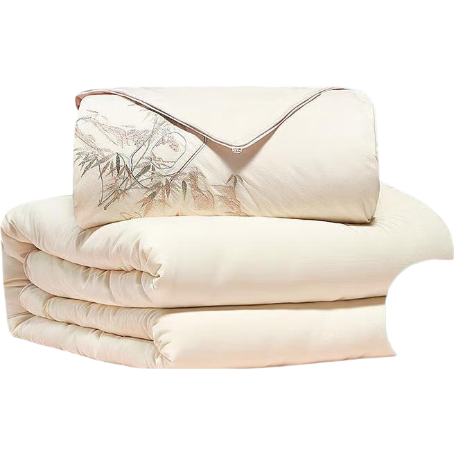 Bailisi Comforter, Silk Duvet Insert, Soybean Quilt, Double-Layered Quilt, Mulberry Silk And Soybean Soft Silk Two-In Quilt, Washable And Machine Washable