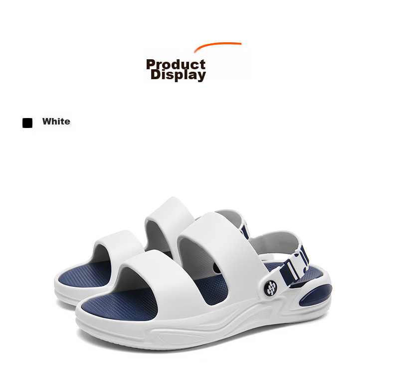 HLA Men's Summer Fashion Outdoor Dual-Wear Sandals HAALXM2FBK050 Gray Size 41 16