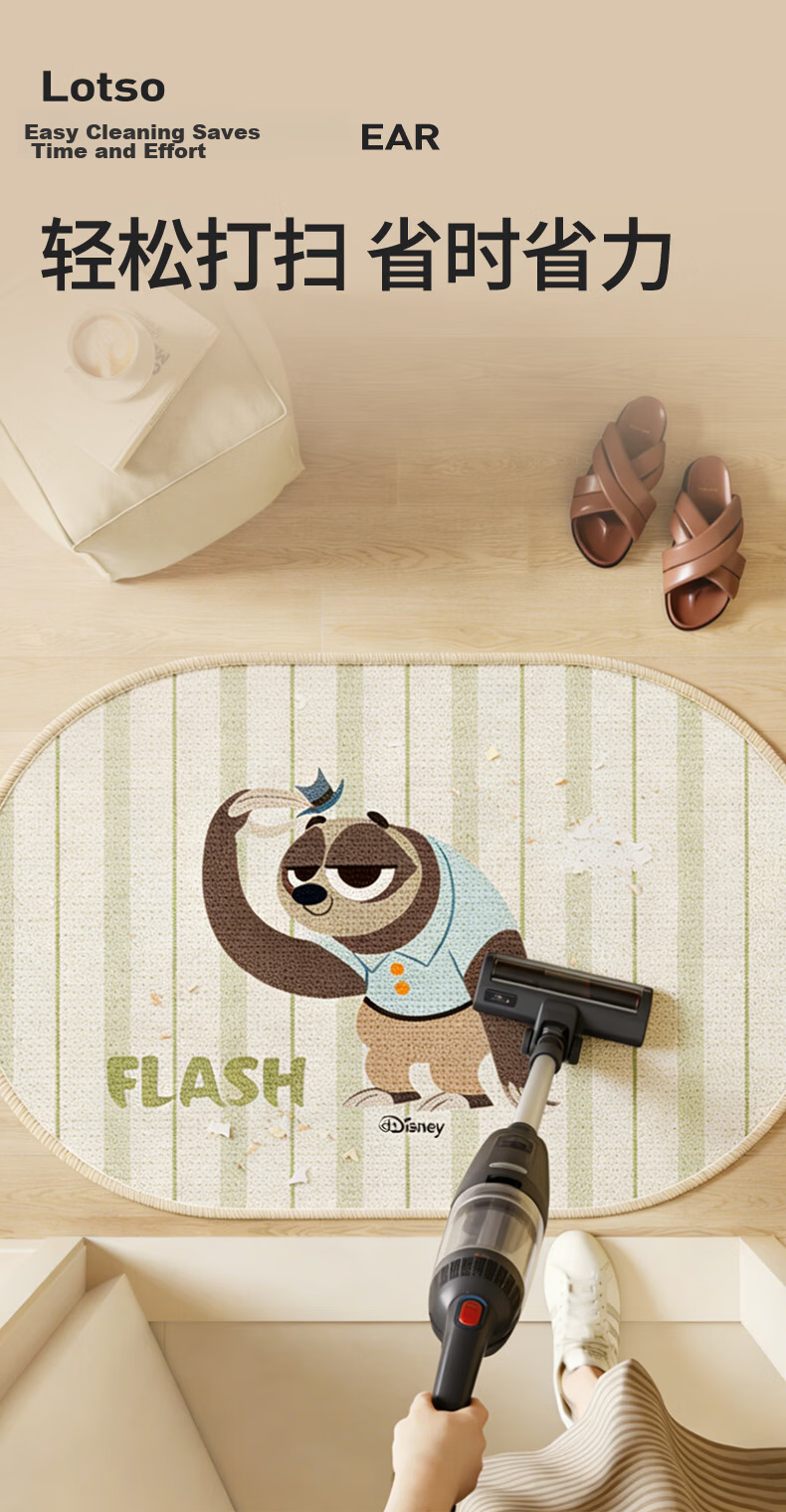 Disney Zootopia Bathroom Mat Absorbent Non-Slip Quick-Dry Cartoon Toilet Rug Nick 40cm 9