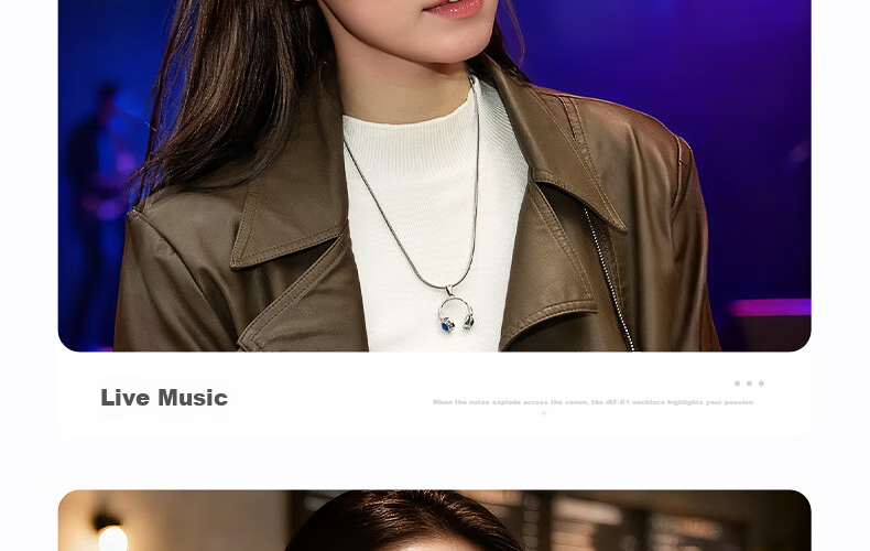 IKF R1 Limited Edition Original Zircon Necklace Personalized Trendy Minimalist Pendant High-End Clavicle Chain Accessory 12
