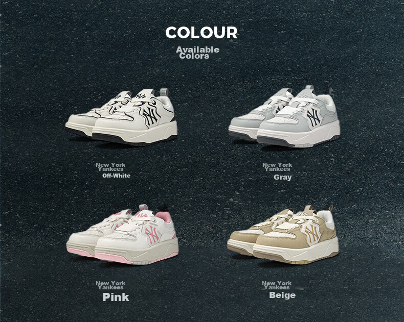 MLB Unisex Colorblock Senior Shoes 26 Spring New 3ASXM096N-50GRS-230 4