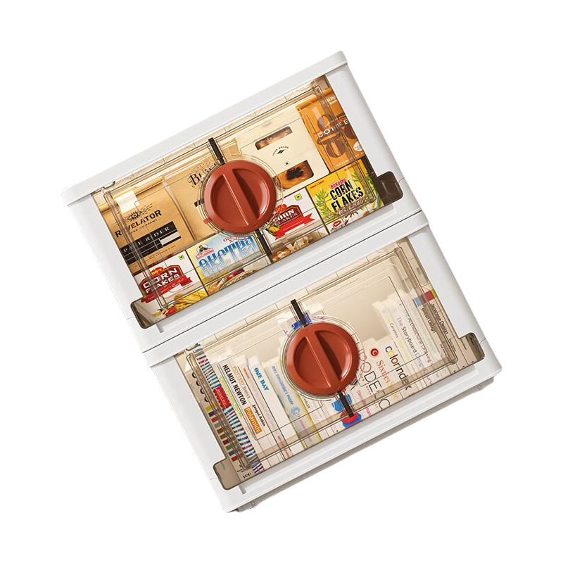 JEKO&JEKO Foldable Clothes Storage Box, Toy Organizer, Storage Container, Book Moving And Packing Box, Storage Cabinet, Transparent Gray
