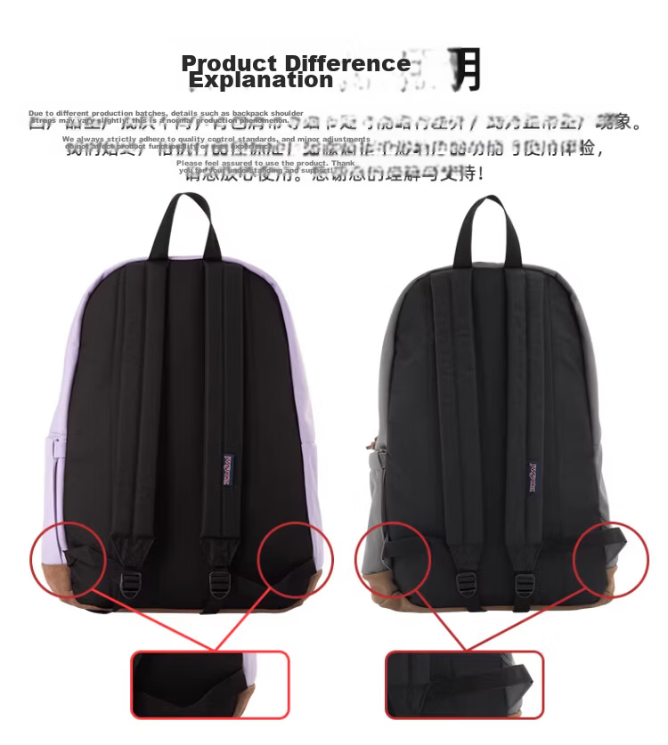 JANSPORT Jasper Backpack Women Laptop Bag Men College Student Schoolbag Twilight Vintage Leather 4QVA7S1 13