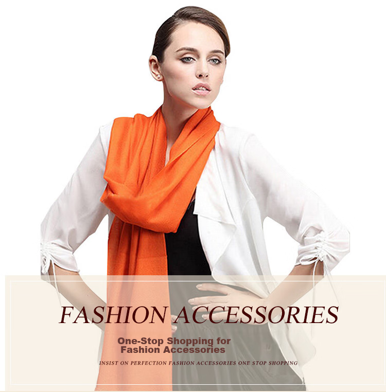 GLO-STORY Silk Wool Spring Summer Decorative Scarf Thin Mother's Day Gift Silk Scarf Women's Gift Box Success Design 1