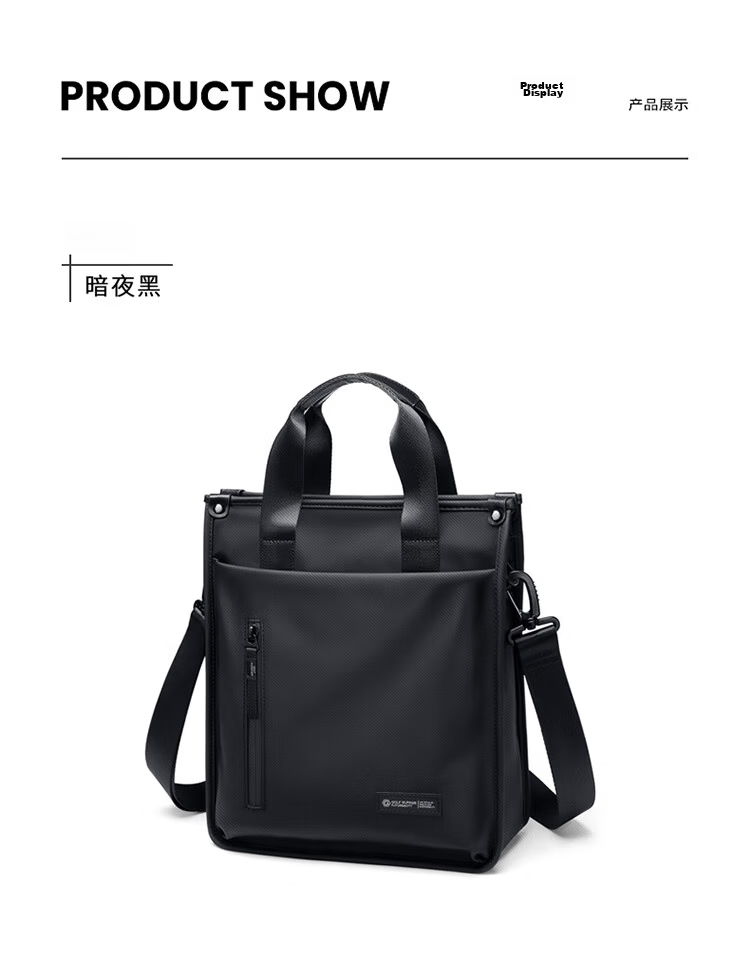 GOLF Business Briefcase Men's Handbag 13-inch Laptop Bag Multi-compartment Office Document Bag Shoulder Crossbody Bag 19