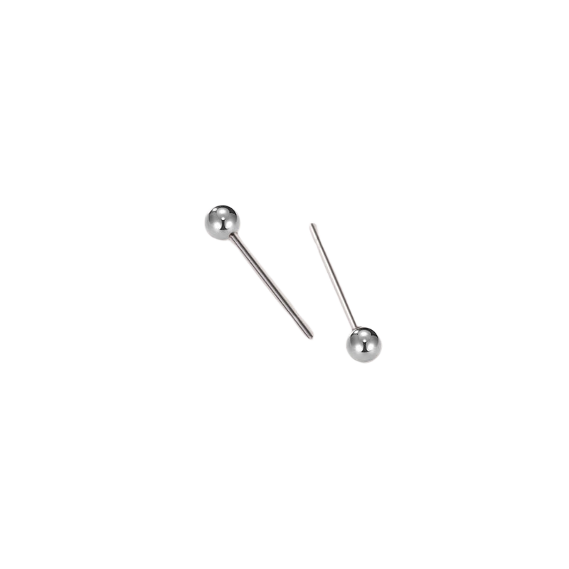 Gemon F136 Titanium Alloy Stud Earrings for Women, Hypoallergenic Ear Bone Studs, Cochlear Studs, Sleep-Friendly Non-Removable Earrings