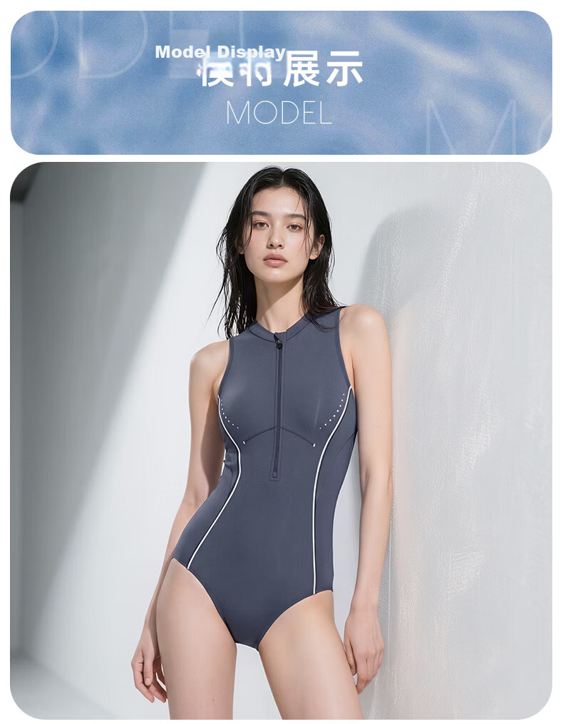 LI-NING Women's Premium 2026 New One-Piece Triangle Racing Swimwear Hot Spring Bathing Suit Adult 13