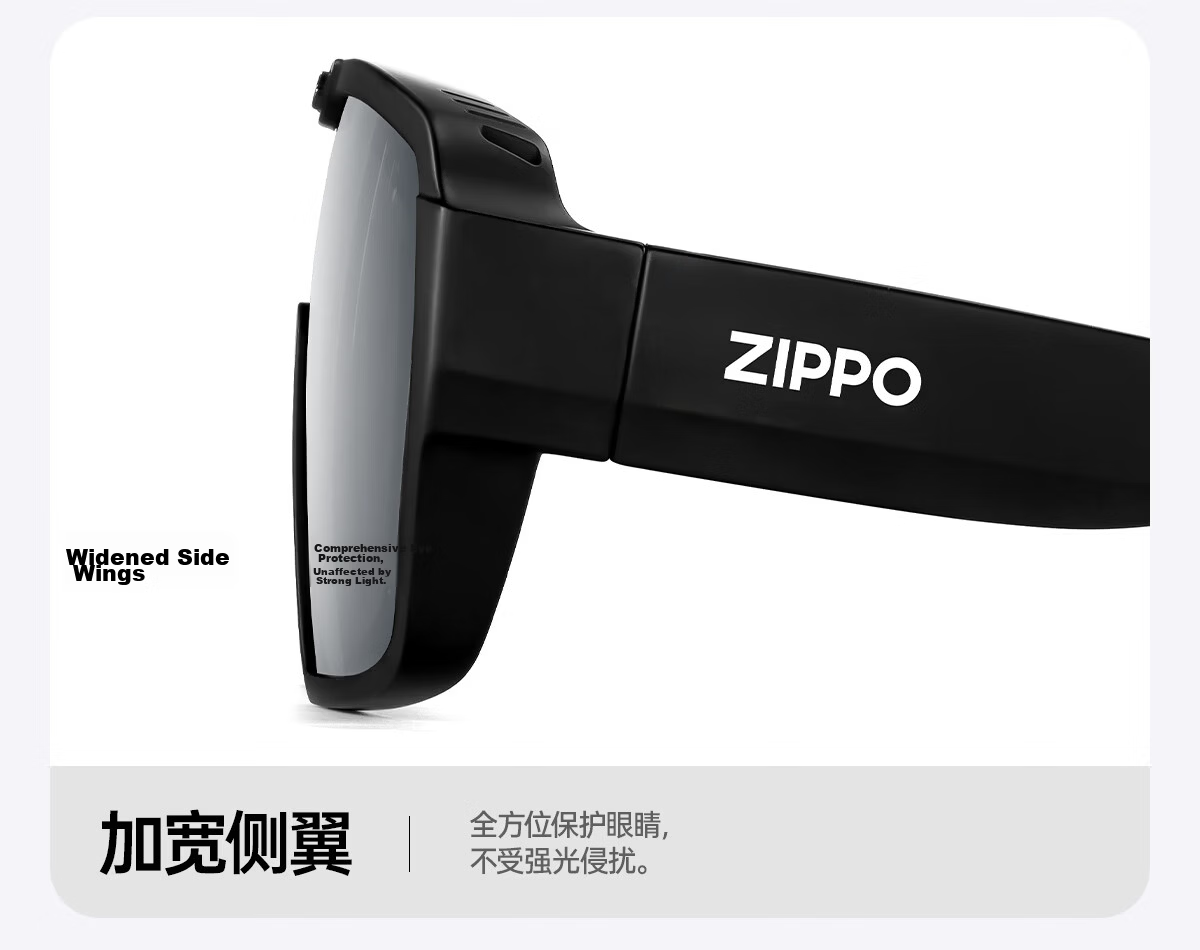 ZIPPO American Sunglasses Clip-On Polarized Night Vision Glasses for Driving Day and Night Anti-Glare 75798-72 16