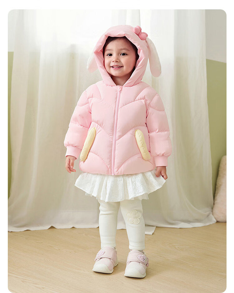 BALABALA Kids Down Jacket Boys Girls Winter 2025 New Thickened Puff Down Coat Baby Warm Clothes 41