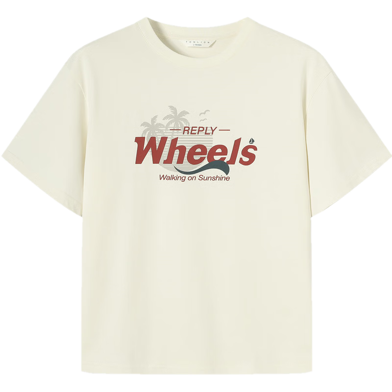 TonLion 2026 Summer New Women's Short Sleeve T-Shirt American Casual Vintage Loose Fit Unique Design Top