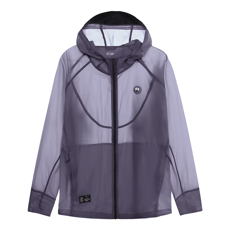 Panda Camel Series Sun Protection Jacket Cooling Breathable UV Protection Sunscreen Clothing Unisex 8022 Purple Sleeve M
