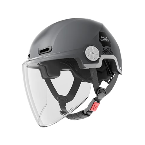 Phoenix New National Standard 3C Certified Electric Vehicle Helmet for Men and Women, Ventilated and Breathable Electric Scooter Motorcycle Safety Helmet, Four-Season Universal Half Helmet, Purple Car