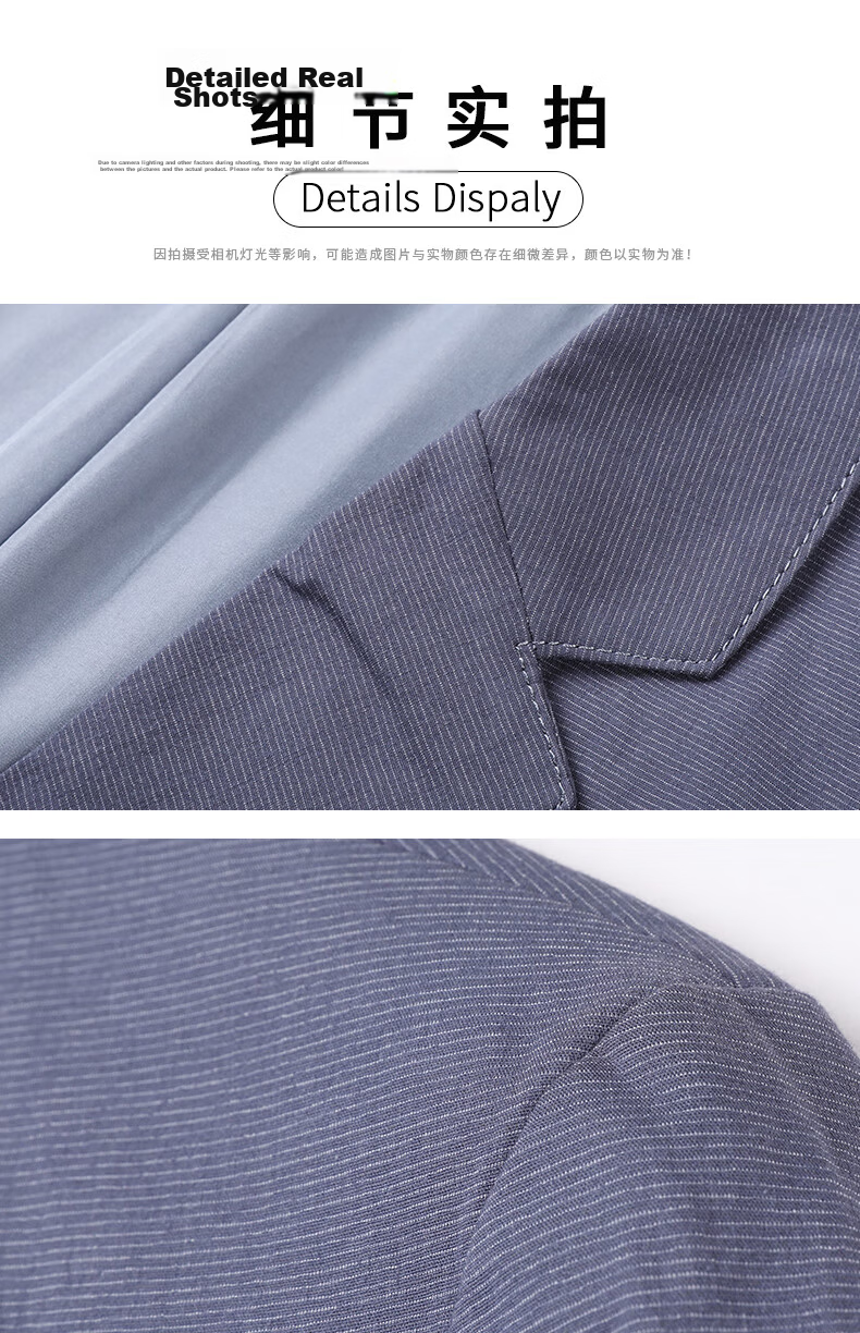 ROMON Men's Casual Blazer Regular Fit Spring Autumn Youth Korean Style Solid Color Suit Jacket 17