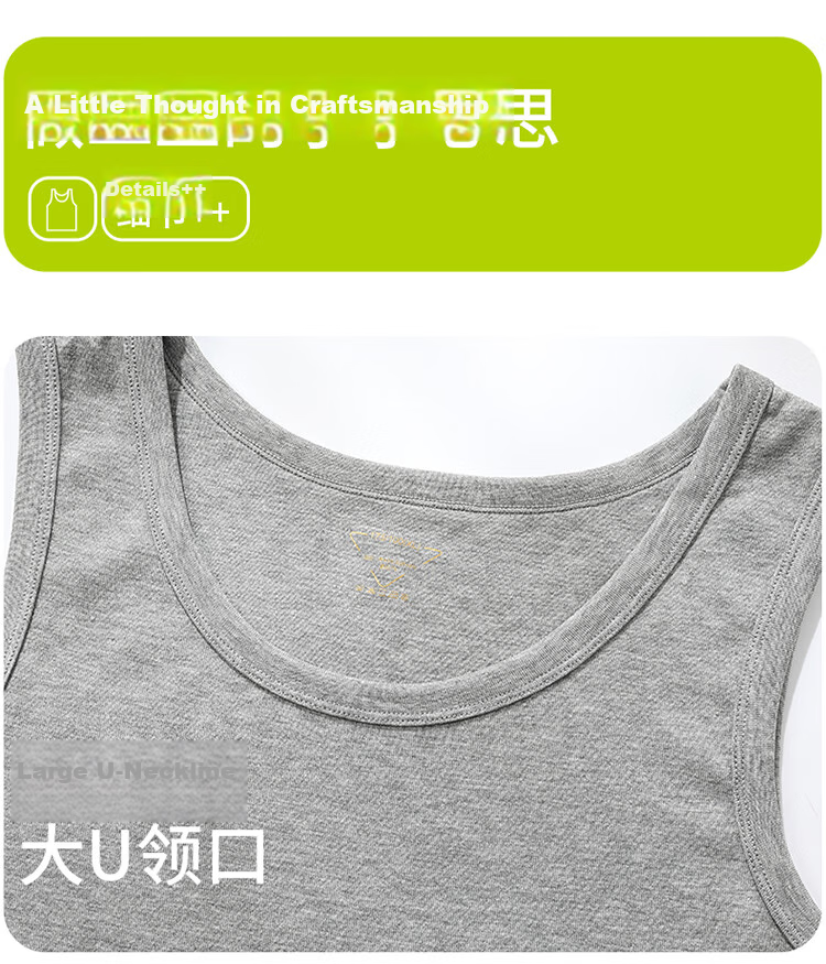 Langsha Ice Silk Modal Men's Vest 2026 New Summer Breathable Sports Fitness Wide Shoulder Sleeveless Thin T-Shirt 17