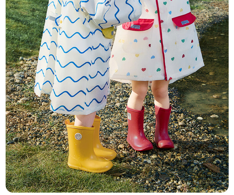 Nido Bear Kids Rain Boots Baby Non-Slip Waterproof Shoes Boys Girls School Shoes YX2518 Size 17 10