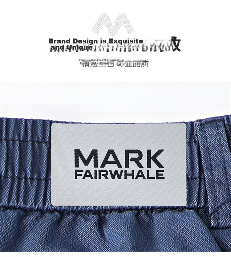 MARK FAIRWHALE Men's Ice Silk Summer Lyocell Cooling Five-Point Shorts Casual Sports Mid-Length Pants 7
