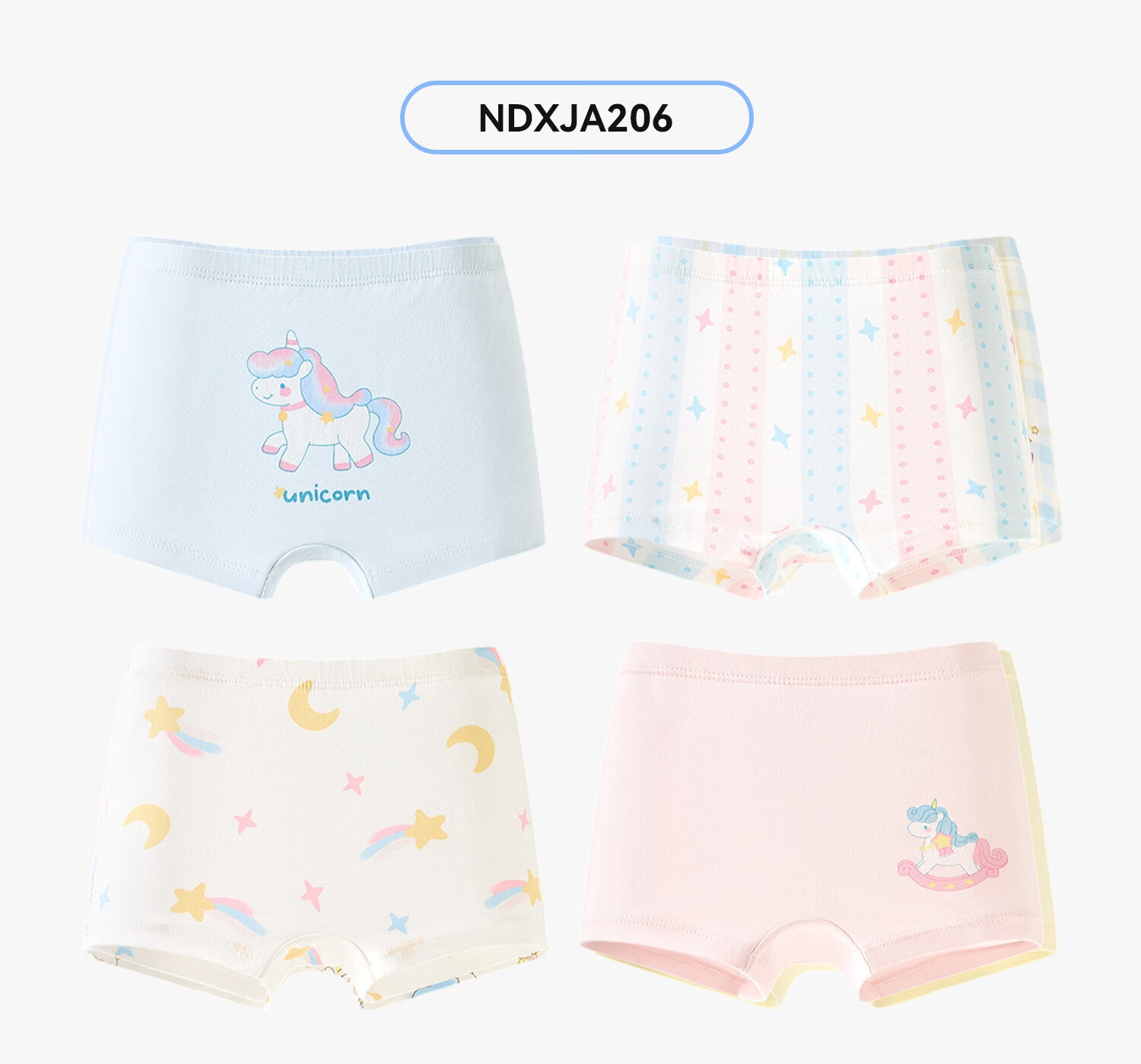 Niduoxiong Girls' Underwear, Children's Pure Cotton Boxer Briefs, Baby Girl Shorts, Mid to Big Kids' Panties, Comfortable for Girls' Private Parts 37