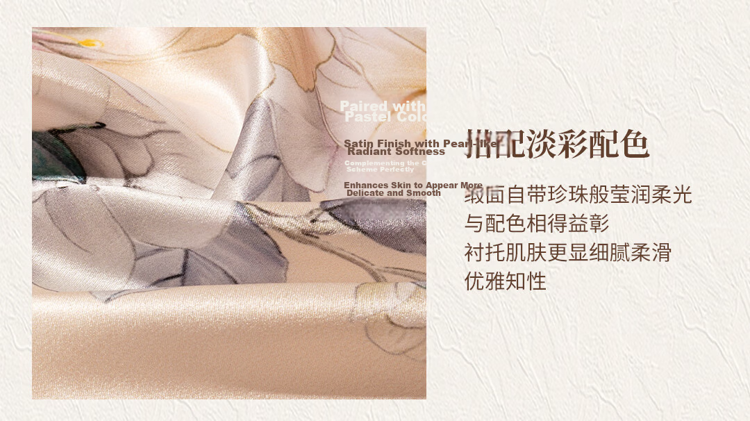 Shanghai Story [Counter Same Style] 100% Mulberry Silk Women's Scarf Genuine Silk Shawl Birthday Gift for Mom and Girlfriend 10