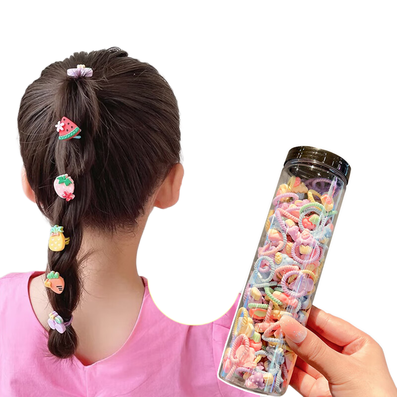 Yushangjiaren Cartoon Children's Hair Ties, Rubber Bands for Girls, Cute Baby Hair Accessories, Non-Damaging to Hair