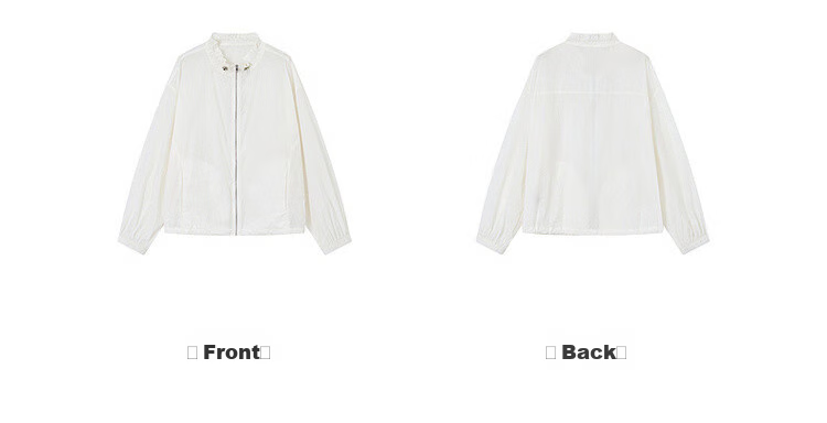 Demana Original Yarn Sunscreen UPF50+ Summer Lightweight Outdoor Drawstring Collar Thin Loose Sports Casual Women's Jacket 17