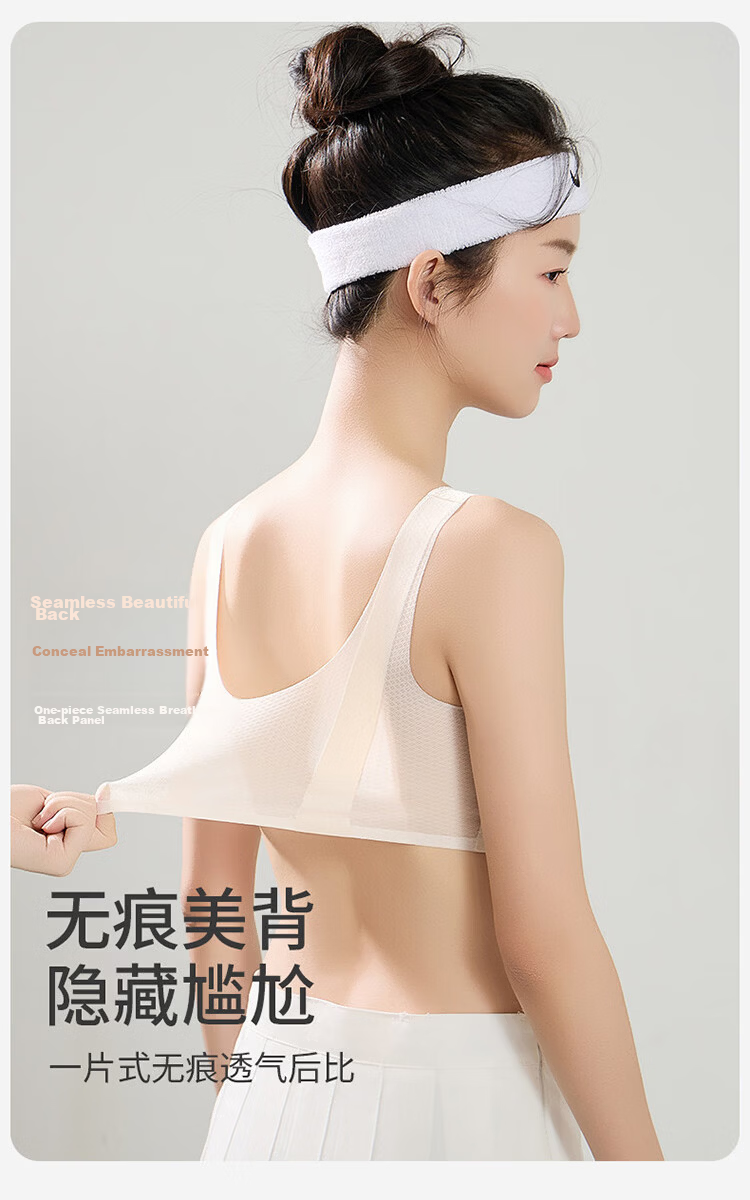 GUJIN Summer Lightweight Girls' Bra Development Period Underwear for Older Children High School Students Youth Vest White Pink XL 13