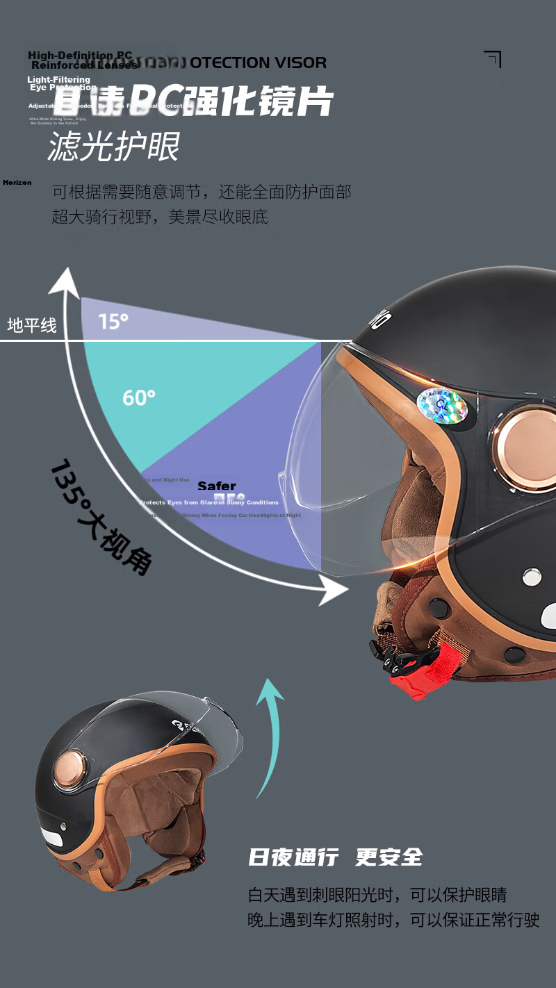 FEIKO Flying Cool Helmet 3C Certified New National Standard Electric Vehicle Four-Season Helmet Sun Protection Breathable Half Helmet Safety Cap for Men and Women Black 8