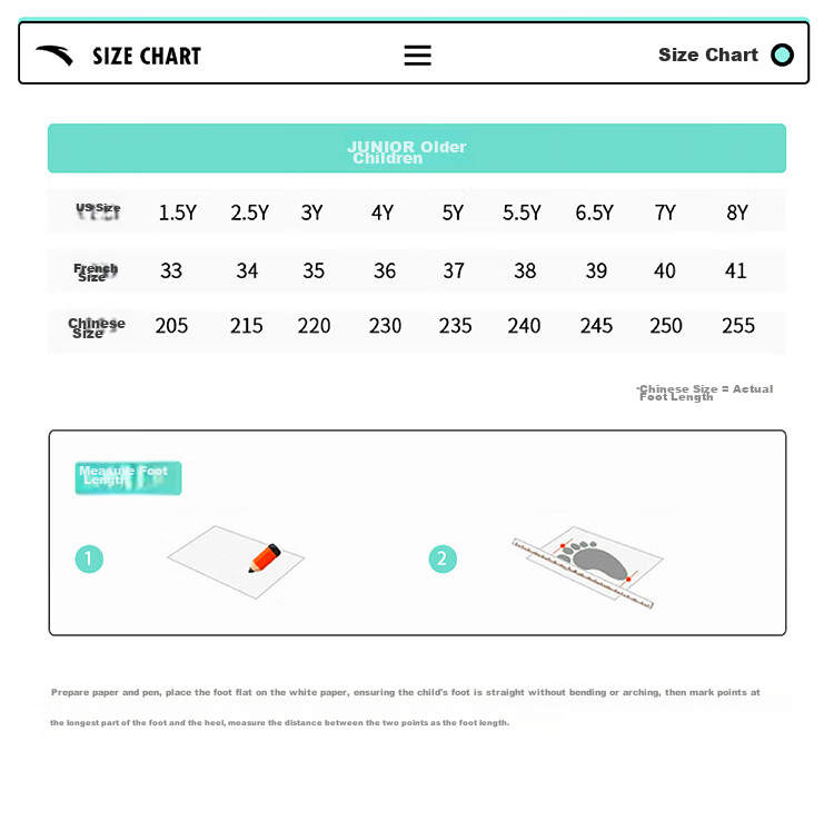 Anta Kids Sports Shoes Boys Big Children Youth 6-12 Years Professional Durable Cement Basketball Shoes A12541103H 67