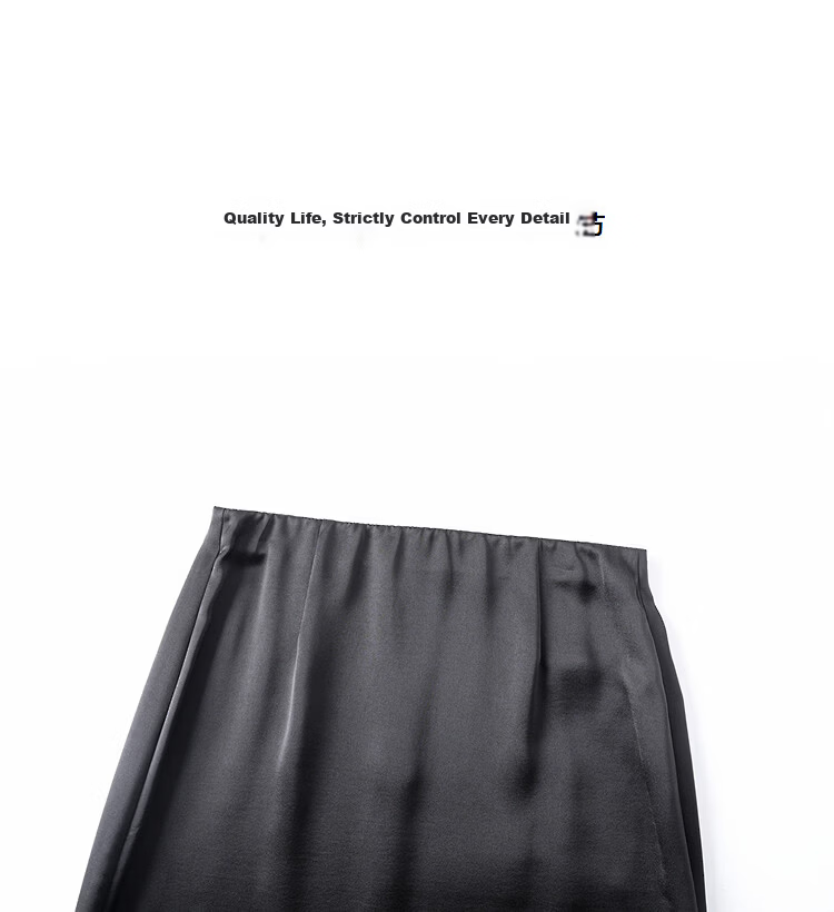 Demana Elegant Secret Spring Shiny Elastic Waist Sequin Spliced Little Black Skirt Petite Women's Skirt 12