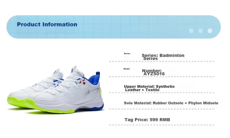 LI-NING Zhanji 3 Lite Men's Carbon Fiber Shock Absorption Badminton Shoes 6