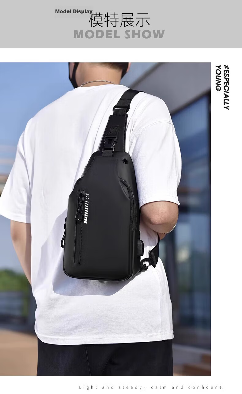 361° Men's Crossbody Bag 2026 New Large Capacity High-End Convenient Commuter Shoulder Bag Waterproof Sports Travel Backpack 13