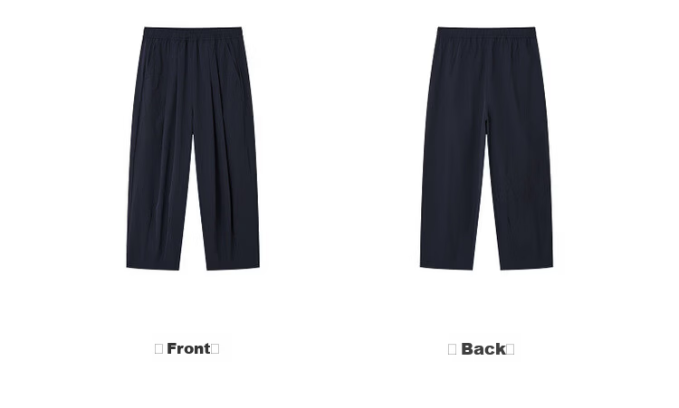 Demana Pear-Shaped Comfort Zone Summer Simple Style Nine-Point Straight Elastic Waist Slim Fit Petite Versatile Women's Casual Pants 13